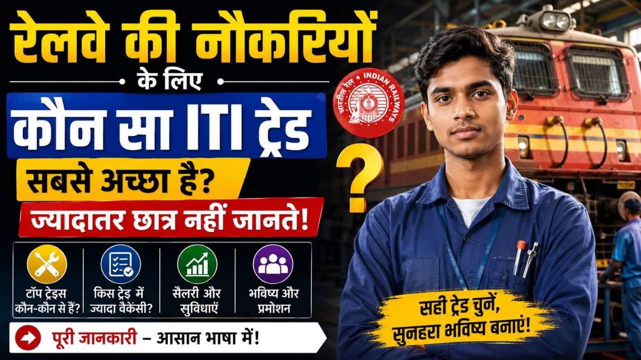 रेलवे की नौकरियों के लिए कौन सा आईटीआई ट्रेड सबसे अच्छा है? ज्यादातर छात्र नहीं जानते!