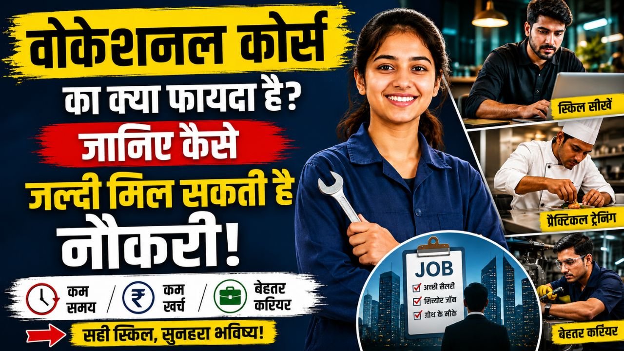 वोकेशनल कोर्स का क्या फायदा है